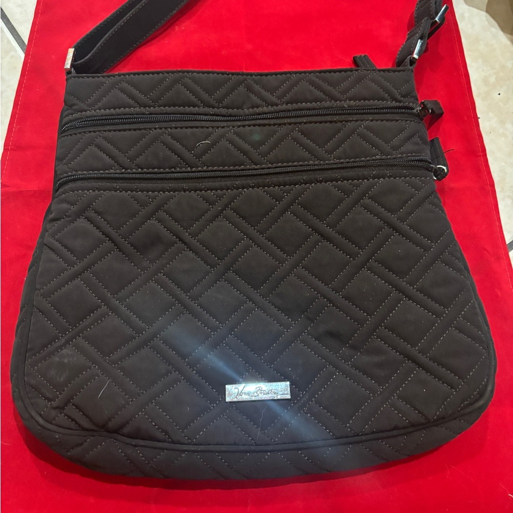 Vera Bradley Black Quilted Shoulder Bag